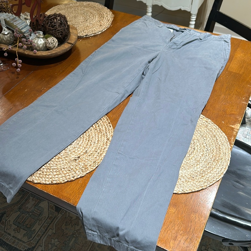 Mens Nautica straight leg dress chinos. Gray, 32 x 32. Great condition - Picture 1 of 4